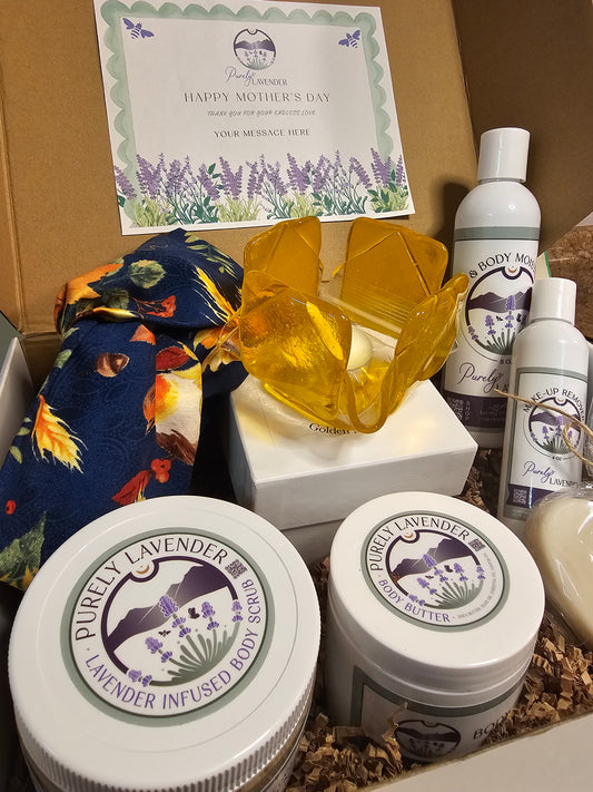 Mother's Day Full Skin Care Gift Set featuring Sand & Iron Candle Votive