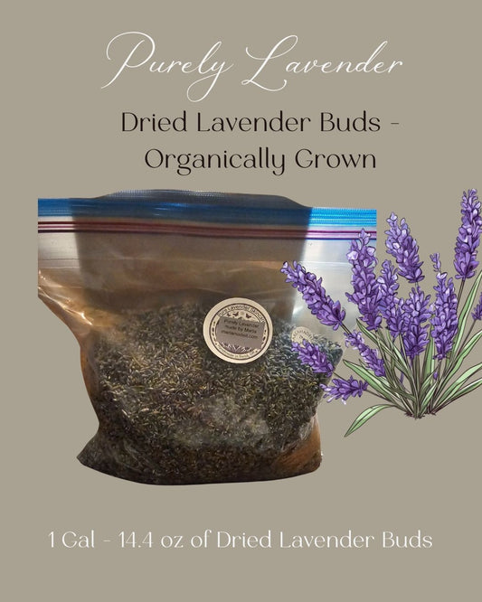 Organically Grown Dried Lavender Buds - 1 Gal 14.4 oz