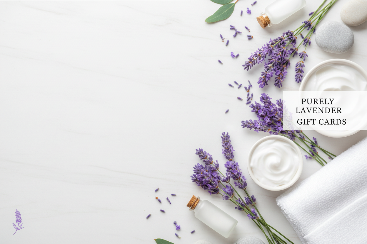 Purely Lavender Homepage Gift Card Banner - Right Aligned